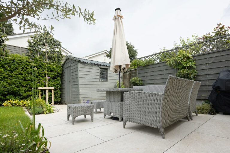 Backyard garden rooms