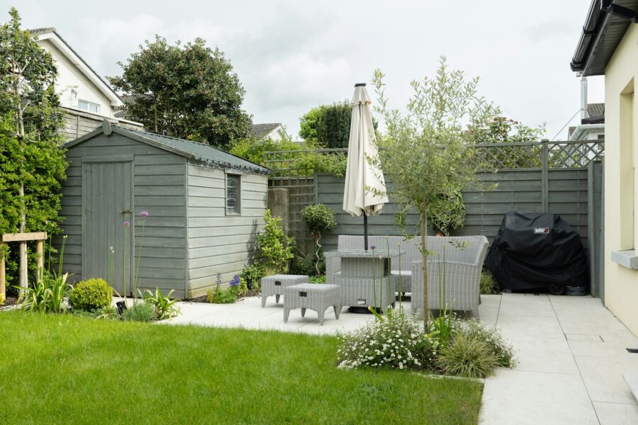 Backyard garden rooms