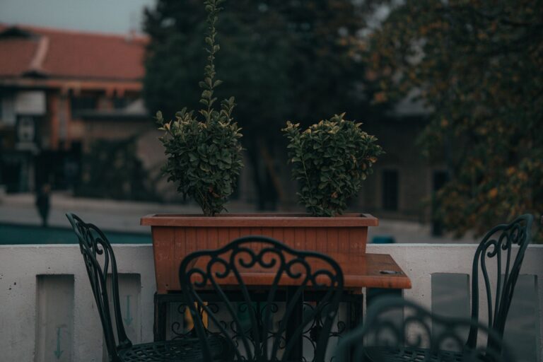Balcony herb pots