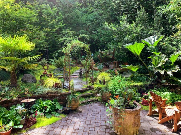 Narrow garden path
