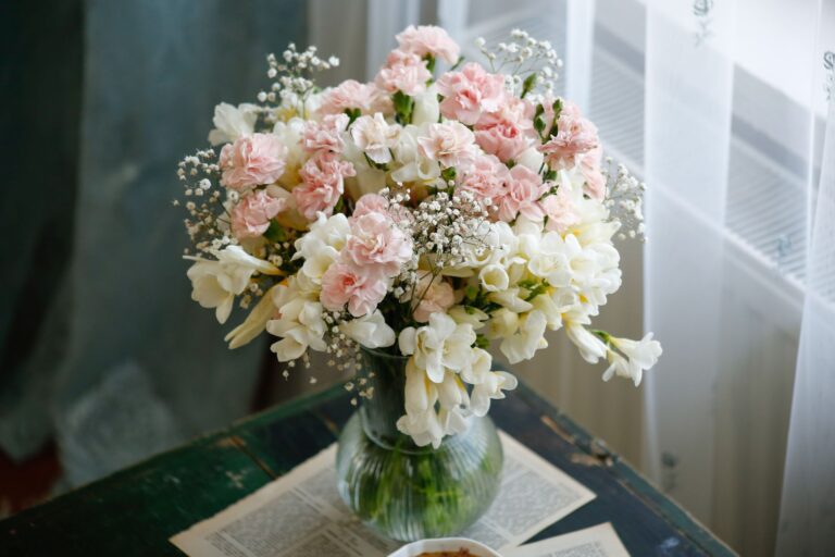 Sweet pea bouquet