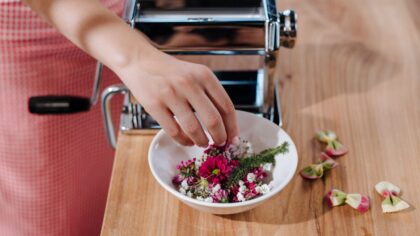 Designing an edible flower border that looks good and tastes even better
