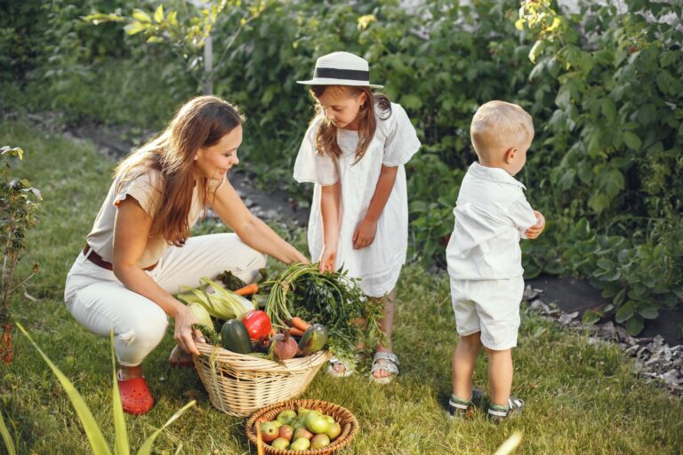 Children garden path