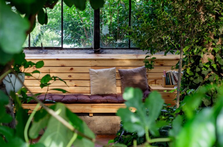 Garden reading nook