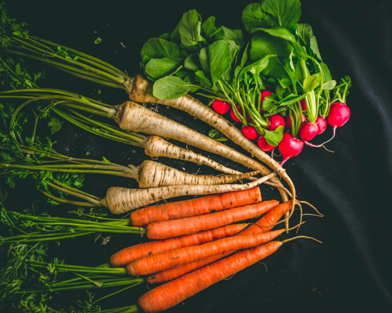 Root vegetables carrots