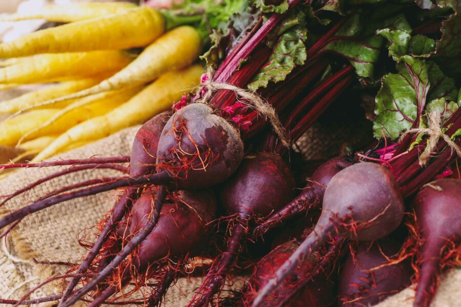 Root vegetables carrots