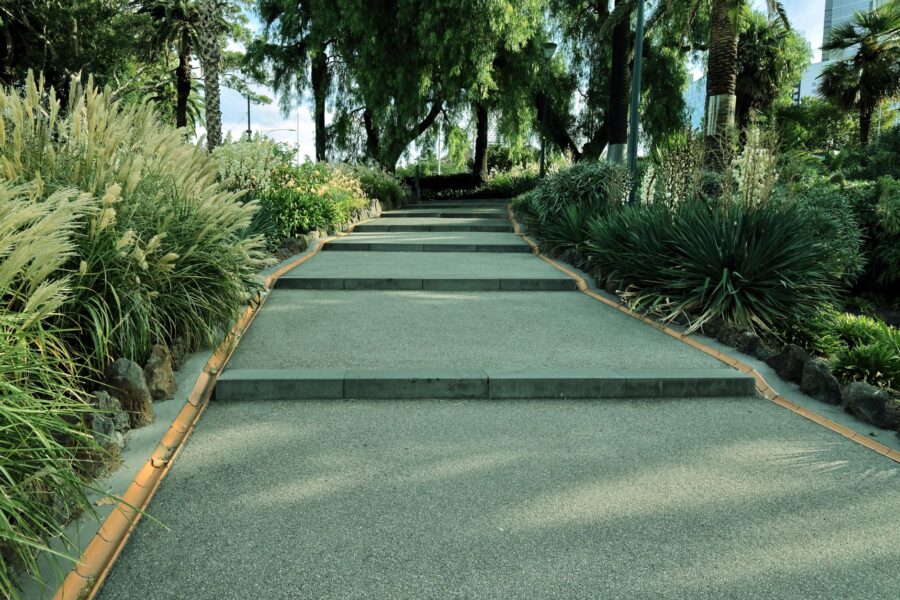 Natural garden path