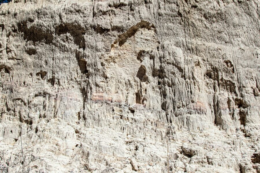 Clay soil close