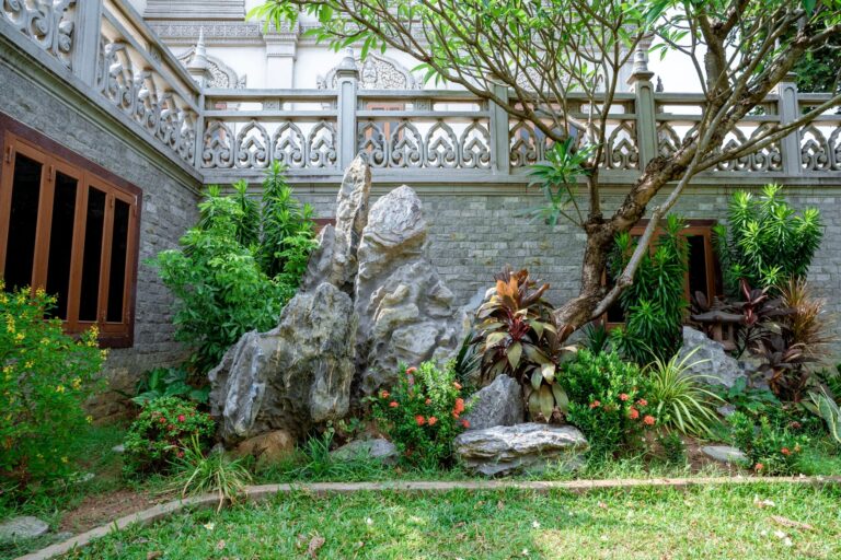 Natural garden edging